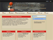 Tablet Screenshot of parkwaypastimes.com